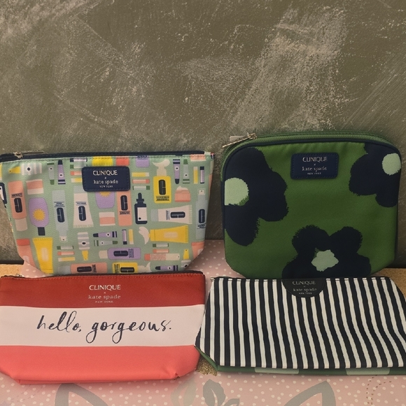 Clinique Handbags - 4 Clinique x Kate Spade Large Cosmetic Bags New